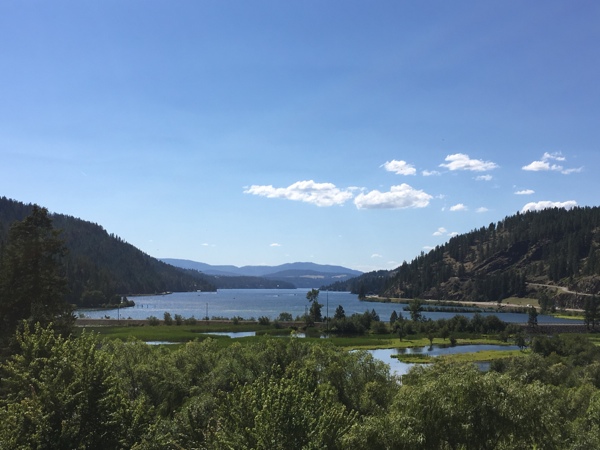 coeur d'alene scenic byway campground | lake coeur d'alene Wolf Lodge Bay idaho tourism 600px